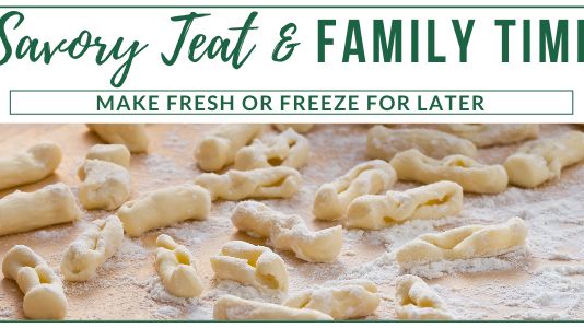 Homemade Ricotta Cavatelli Farmer Joe's Gardens