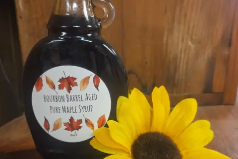 Pure Connecticut Maple Syrup in Glass Farmer Joe's Gardens